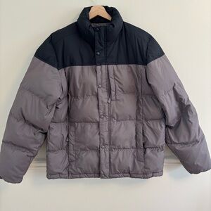 L.L. Bean Men's Black and Gray Puffer Jacket